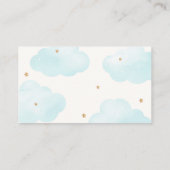 ニュートラルクラウド9星おむつラッフルベビーシャワー エンクロージャーカード (裏面)