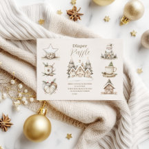 ニュートラルクリスマスコラージュベビーショーおむつラッフル