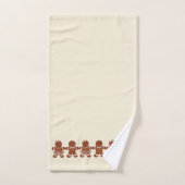 ニュートラルクリスマスジンジャーブレッドバスタオルがギフトをセット バスタオルセット (ハンドタオル)