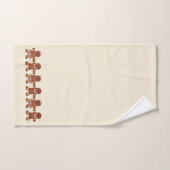 ニュートラルクリスマスジンジャーブレッドバスタオルがギフトをセット バスタオルセット (ハンドタオル)