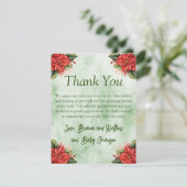 ニュートラルクリスマスベビーシャワーサンキューカード 招待状 (スタンド正面)
