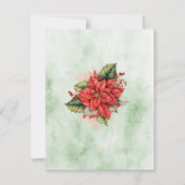 ニュートラルクリスマスベビーシャワーサンキューカード 招待状 (裏面)