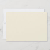 ニュートラルクリームアイボリー&金ゴールドモダン誕生日ディナー 招待状 (裏面)