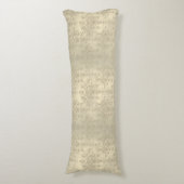 ニュートラルクリームタンダブルダマスクパターン ボディピロー (正面縦)