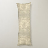 ニュートラルクリームタンダブルダマスクパターン ボディピロー (裏面 (縦))