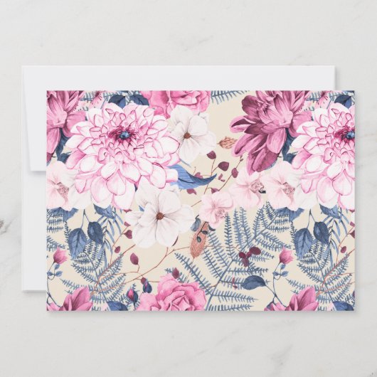 ニュートラルクリームフォーマルアイボリーエイジ誕生日ディナー 招待状 (裏面)