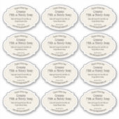 ニュートラルクリーム色のヴィンテージアーティザンソープ シール (正面)