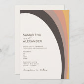 ニュートラルグラデーションボホレインボーカジュアルズ 招待状 (正面/裏面)