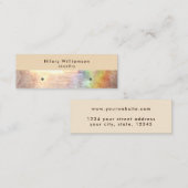 ニュートラルグランジベージュレインボーイヤリングディスプレイ スキニー名刺 (正面/裏面)