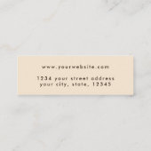 ニュートラルグランジベージュレインボーイヤリングディスプレイ スキニー名刺 (裏面)