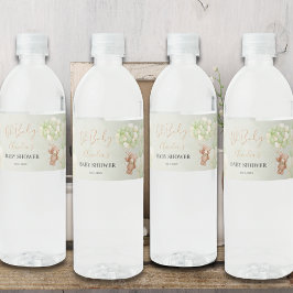 ニュートラルグリーンテディベアOhベビーバルーンベビー ペットボトルラベル