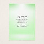 ニュートラルグリーンフォージブックイラストレーションカード (裏面)