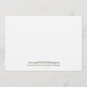 ニュートラルグリーン《キリスト教》洗礼式や命名式/バプティスマス招待状 招待状 (裏面)