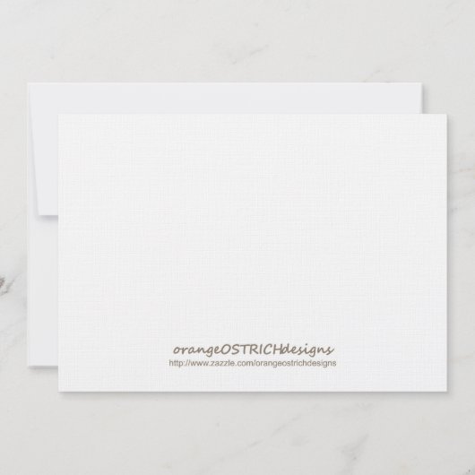 ニュートラルグリーン《キリスト教》洗礼式や命名式/バプティスマス招待状 招待状 (裏面)