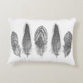 ニュートラルグレイトレンディーフェザー アクセントクッション (裏面)