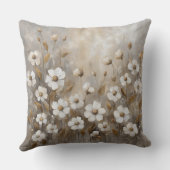 ニュートラルグレイ金ゴールドトープフローラ クッション (裏面)