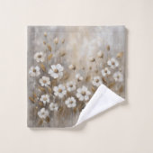 ニュートラルグレイ金ゴールドトープフローラ バスタオルセット (ウォッシュタオル)