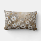 ニュートラルグレイ金ゴールドトープフローラ ランバークッション (裏面)