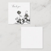 ニュートラルグレーバラサンキューカード ノートカード (正面/裏面)