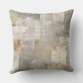 ニュートラルグレーベージュプレイド クッション (裏面)