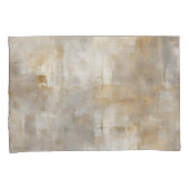 ニュートラルグレー金ゴールドプレイド 枕カバー (正面右)