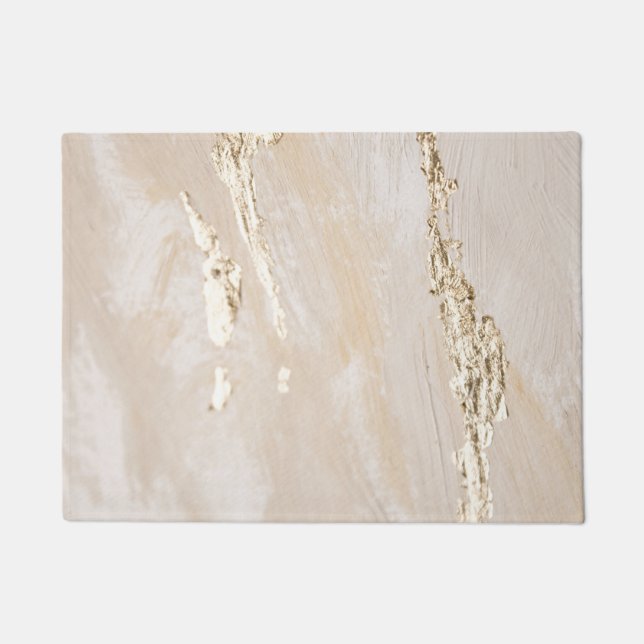 ニュートラルゴールデン背景 ドアマット (正面)
