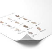 ニュートラルサイン言語番号のポスター ポスター (角)