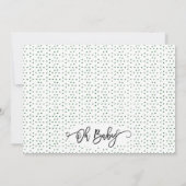 ニュートラルサファリアンズベビーシャワー招待状 招待状 (裏面)