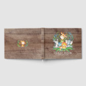 ニュートラルサファリジャングルベビーシャワーゲストブック ゲストブック (全面)