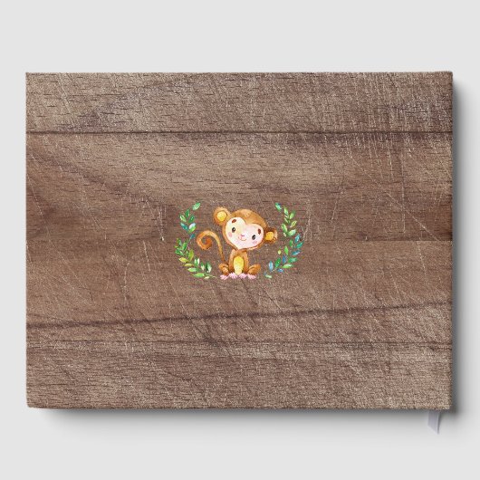 ニュートラルサファリジャングルベビーシャワーゲストブック ゲストブック (裏面)