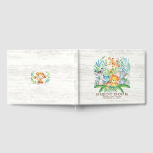 ニュートラルサファリジャングルベビーシャワーゲストブック ゲストブック (全面)