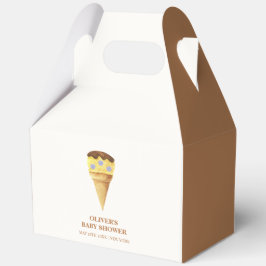 ニュートラルサマースコップアイスクリームボーイベビーシャワー フェイバーボックス