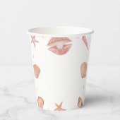 ニュートラルサマー海シーシェルパールベビーシャワー 紙コップ (裏面)