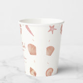 ニュートラルサマー海シーシェルパールベビーシャワー 紙コップ (左)