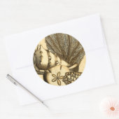 ニュートラルシェルアンドコーラルコレクション ラウンドシール (封筒)