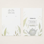 ニュートラルシックなケトルアートカード (正面&裏面)