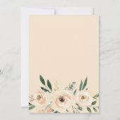 ニュートラルシャンパンフローラブライダルシャワー招待 招待状 (裏面)