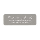 ニュートラルシンプルスペックル休日差出人住所 ラベル (正面)