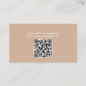 ニュートラルシーシェルビーチ結婚式Webサイトの挿入 エンクロージャーカード (裏面)