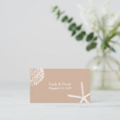 ニュートラルシーシェルビーチ結婚式Webサイトの挿入 エンクロージャーカード (スタンド正面)