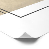 ニュートラルジオメトリック抽象芸術ライムウォッシュ ポスター (角)