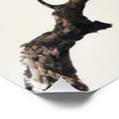 ニュートラルジャパンディイラストレーションcalm抽象芸術デコール ポスター (コーナー)