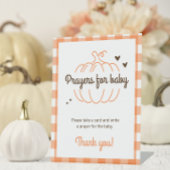 ニュートラルスウィートカボチャ赤ちゃんシャワー祈りの言葉用ベビー 台座サイン