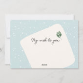 ニュートラルスタイリッシュホリデーウィッシュフォトクリスマスカード シーズンカード (裏面)