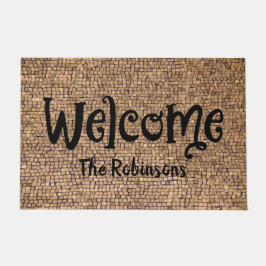 ニュートラルストーンズ名ウェルカムドアマット：大 ドアマット