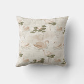 ニュートラルスワンパターン装飾用クッション クッション (裏面)