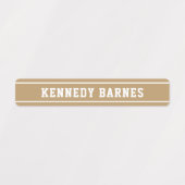 ニュートラルズスポーティ新学期名 ラベル (デザイン1)