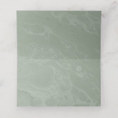 ニュートラルセージグリーンマーブルテント座席表 プレイスカード (内部開封)