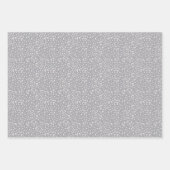 ニュートラルセージ緑ベージュグレー抽象芸術パターン ラッピングペーパーシート (正面3)