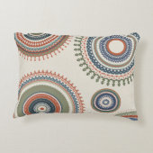 ニュートラルセージ青数々の曼荼羅 アクセントクッション (裏面)